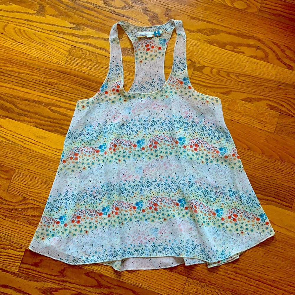 Floral flowy tank